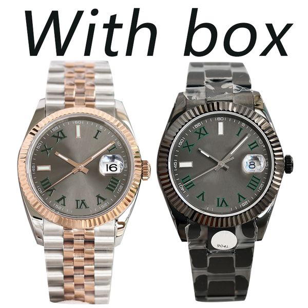 date men's 41mm watches designer automatic machinery women's 36mm watch dark black dial stainless steel strap st9 folding buckle s, Slivery;brown
date men's 41mm watches designer automatic machinery women's 36mm watch dark black dial stainless steel strap st9 folding buckle s, Slivery;brown