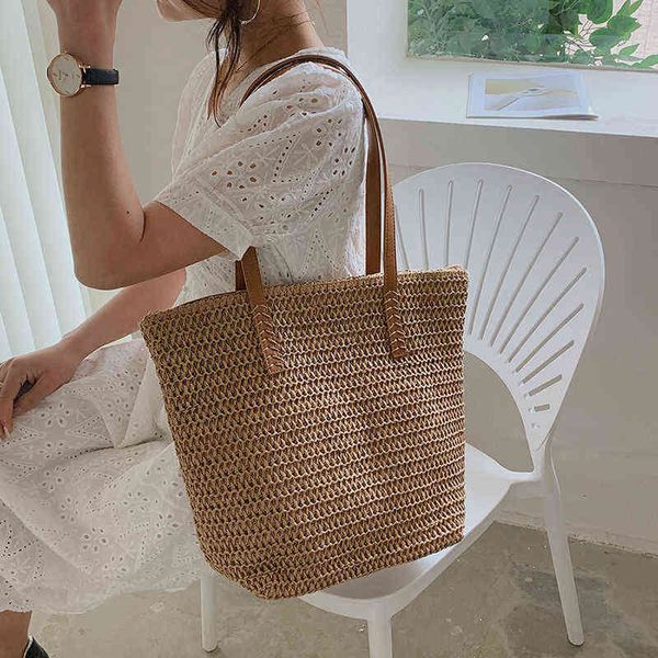 women's knitting bag holiday style summer women's large capacity one shoulder portable leisure french tote 220614
women's knitting bag holiday style summer women's large capacity one shoulder portable leisure french tote 220614