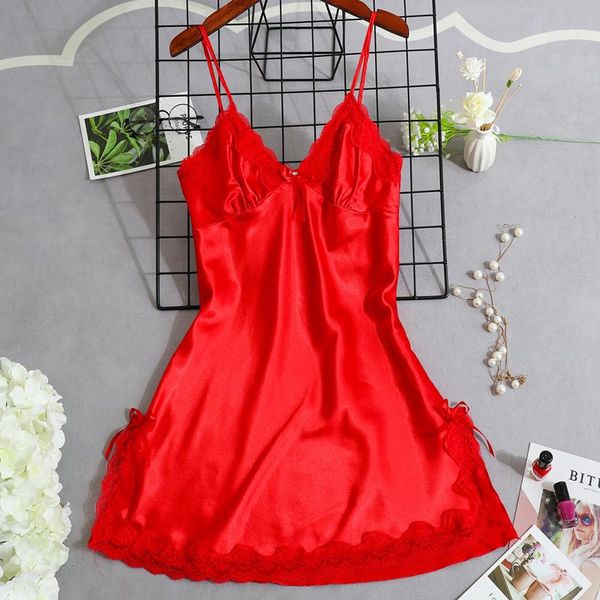 night dress women sleepwear lace summer nightdress homewear nightwear silk sleeveless womens nightgown size -xxl dresses, Black;red
night dress women sleepwear lace summer nightdress homewear nightwear silk sleeveless womens nightgown size -xxl dresses, Black;red