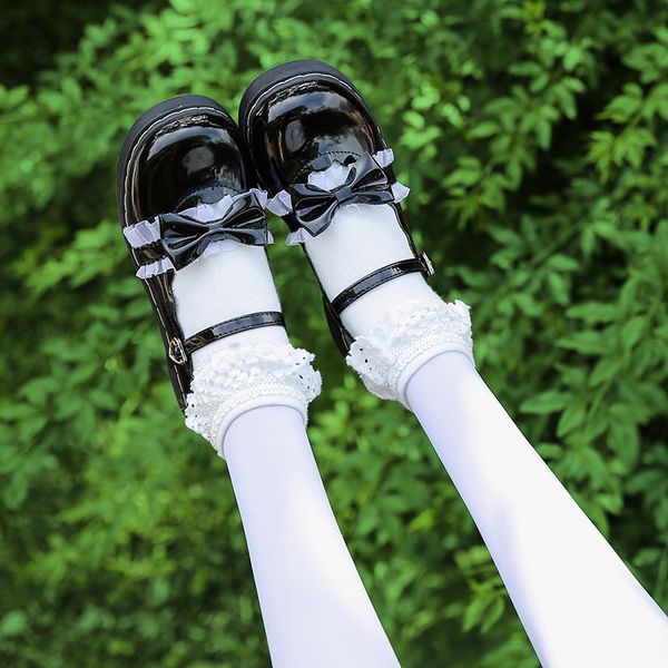 japanese college students girls round toe buckle straps bow shoes lolita jk commuter uniform love live pu leather shoes pink, Black;white
japanese college students girls round toe buckle straps bow shoes lolita jk commuter uniform love live pu leather shoes pink, Black;white