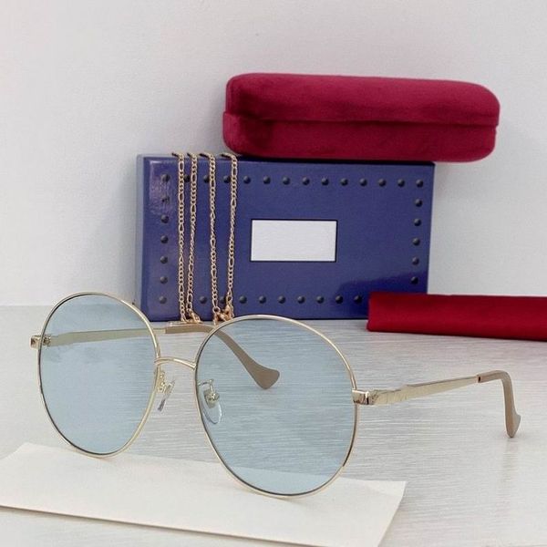 2022 women men sunglasses silver metal thin frame light blue round gradient color big lenses available with box, White;black
2022 women men sunglasses silver metal thin frame light blue round gradient color big lenses available with box, White;black