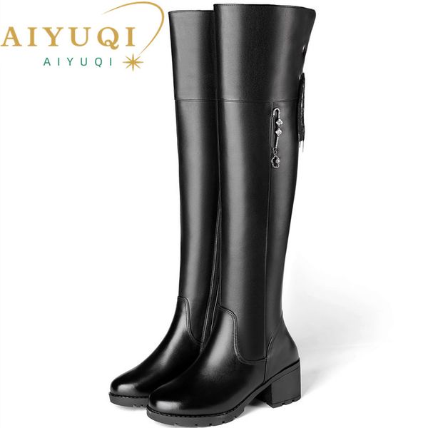 womens knee high boots winter 2022 genuine leather women long boots stylish warm wool whiny women high boots, Black
womens knee high boots winter 2022 genuine leather women long boots stylish warm wool whiny women high boots, Black