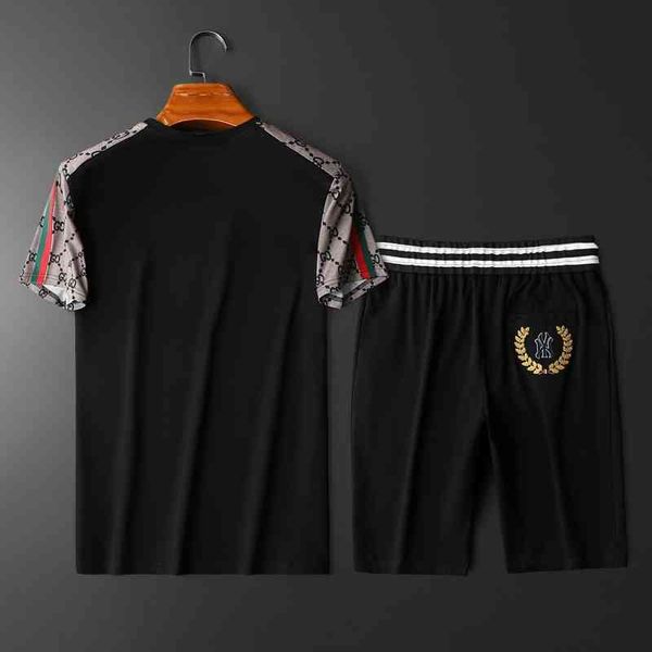 men's sports fashion trend brand clothing suit new leisure short sleeve t-shirt summer, Gray
men's sports fashion trend brand clothing suit new leisure short sleeve t-shirt summer, Gray
