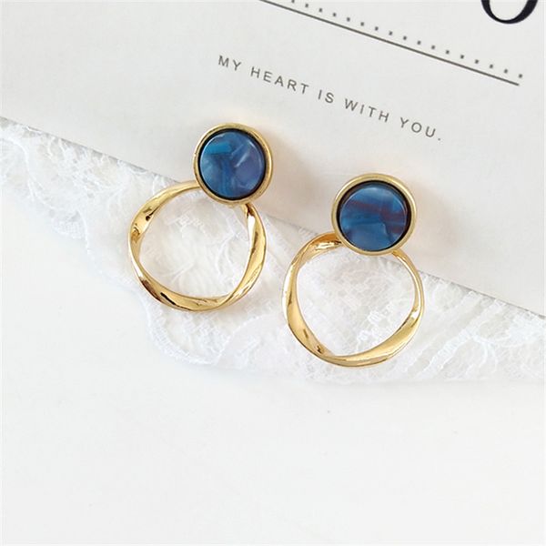 fashion quality twist ring resin earring earrings exquisite girls retro metal earrings jewelry wholesale 220716, Golden
fashion quality twist ring resin earring earrings exquisite girls retro metal earrings jewelry wholesale 220716, Golden