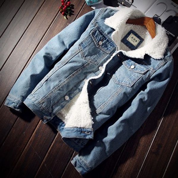 men jacket and coat trendy warm fleece denim jacket winter fashion men jean outwear male cowboy, Black;brown
men jacket and coat trendy warm fleece denim jacket winter fashion men jean outwear male cowboy, Black;brown
