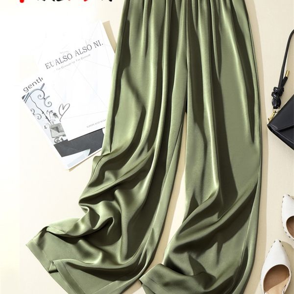 summer womens pants silk satin loose casual solid color trousers high waist elegant wide leg pants for women 220704, Black;white
summer womens pants silk satin loose casual solid color trousers high waist elegant wide leg pants for women 220704, Black;white
