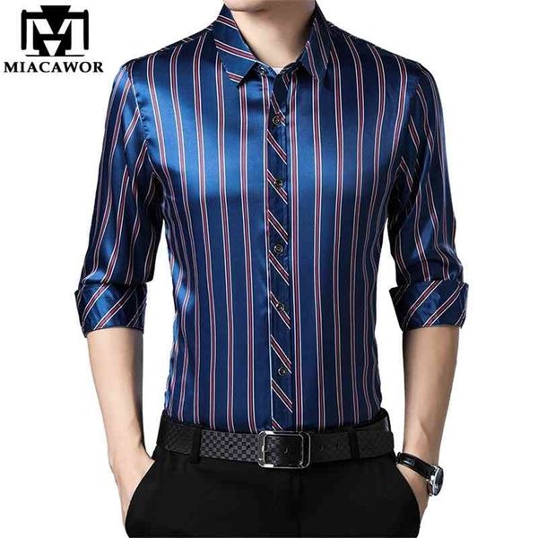 miacawor casual shirts men fashion striped long sleeve dress shirt men slim fit camisa masculina plus size 4xl c566 210331, White;black
miacawor casual shirts men fashion striped long sleeve dress shirt men slim fit camisa masculina plus size 4xl c566 210331, White;black