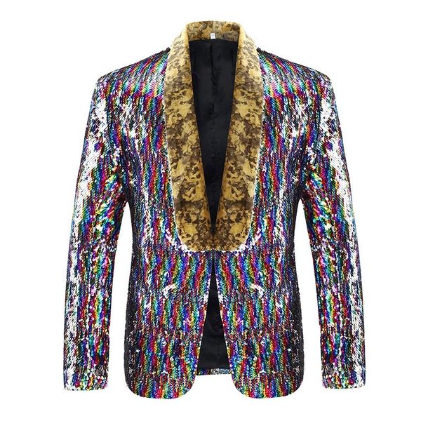 men's suits & blazers fashion colorful sequin suit coat singer host stage performance single, White;black
men's suits & blazers fashion colorful sequin suit coat singer host stage performance single, White;black