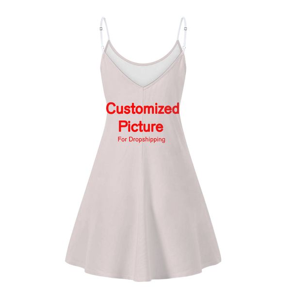 customzied image women dress fashion diy design casual ladies slip dresses summer sleeveless sundress drop wholesale 220608, Black
customzied image women dress fashion diy design casual ladies slip dresses summer sleeveless sundress drop wholesale 220608, Black