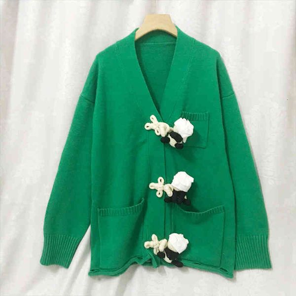 women's sweaters high edition autumn style buckle cute panda doll knitted cardigan women uy135m4505, White;black
women's sweaters high edition autumn style buckle cute panda doll knitted cardigan women uy135m4505, White;black