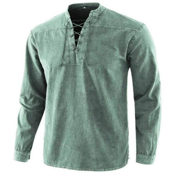 men knight medieval tunic vintage lace up renaissance roman shirts halloween costume for viking pirate cosplay for dating cx220421, White;black
men knight medieval tunic vintage lace up renaissance roman shirts halloween costume for viking pirate cosplay for dating cx220421, White;black