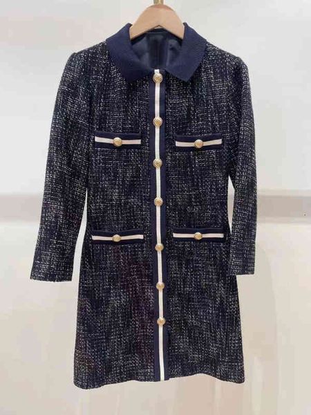 casual dresses fadan early autumn french style small fragrance lapel single breasted tweed dress female, Black;gray
casual dresses fadan early autumn french style small fragrance lapel single breasted tweed dress female, Black;gray