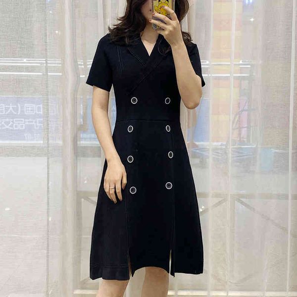 casual dresses fadan style suit collar double breasted knitted dress in spring and summer of women's waist slim temperament elegant med, Black;gray
casual dresses fadan style suit collar double breasted knitted dress in spring and summer of women's waist slim temperament elegant med, Black;gray