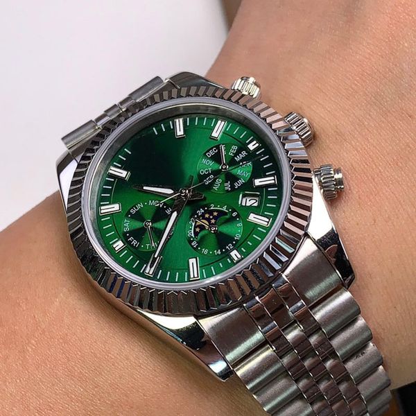 automatic watch classic mechanical mens 41mm sapphire fashion wristwatch silver wristwatches montre de luxe gifts, Slivery;golden
automatic watch classic mechanical mens 41mm sapphire fashion wristwatch silver wristwatches montre de luxe gifts, Slivery;golden