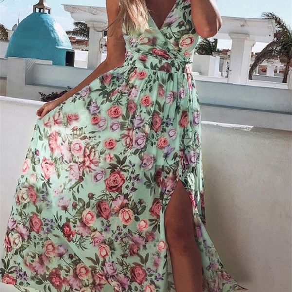 women elegant high slit backless party maxi dress summer floral print v-neck sleeveless fashion chic draped a-line es 220504, Black;gray
women elegant high slit backless party maxi dress summer floral print v-neck sleeveless fashion chic draped a-line es 220504, Black;gray