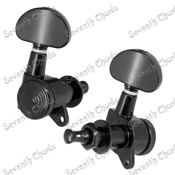 a set 6 pcs black locked string guitar tuning pegs tuners machine heads for folk acoustic electric guitar 3r3l (by-nh-bk-3r3l)
a set 6 pcs black locked string guitar tuning pegs tuners machine heads for folk acoustic electric guitar 3r3l (by-nh-bk-3r3l)