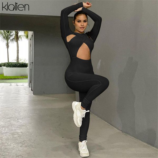 women fashion casual solid long sleeve zipper jumpsuit autumn new skinny stretch wild basic female romper streetwear, Black;white
women fashion casual solid long sleeve zipper jumpsuit autumn new skinny stretch wild basic female romper streetwear, Black;white