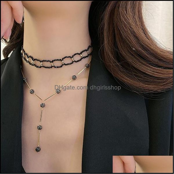 chains necklaces pendants jewelry mti-layer vintage black beads necklace for women handmade beaded chain pendant geometric dhctj, Silver
chains necklaces pendants jewelry mti-layer vintage black beads necklace for women handmade beaded chain pendant geometric dhctj, Silver