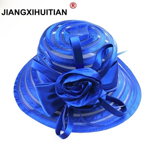lace summer hat women wide brim sun wedding church sea beach s for stripe ladies with bow 220507, Blue;gray
lace summer hat women wide brim sun wedding church sea beach s for stripe ladies with bow 220507, Blue;gray