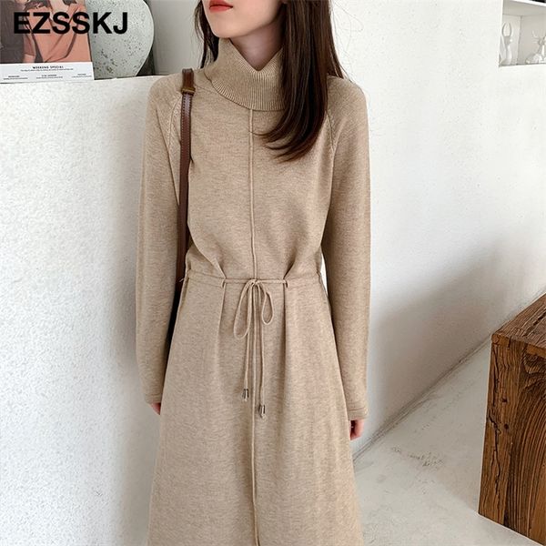 autumn winter women turtleneck loose long sweater dress robe knitted sweaters drawstring dress female oversize maxi dress 201110, Black;gray
autumn winter women turtleneck loose long sweater dress robe knitted sweaters drawstring dress female oversize maxi dress 201110, Black;gray