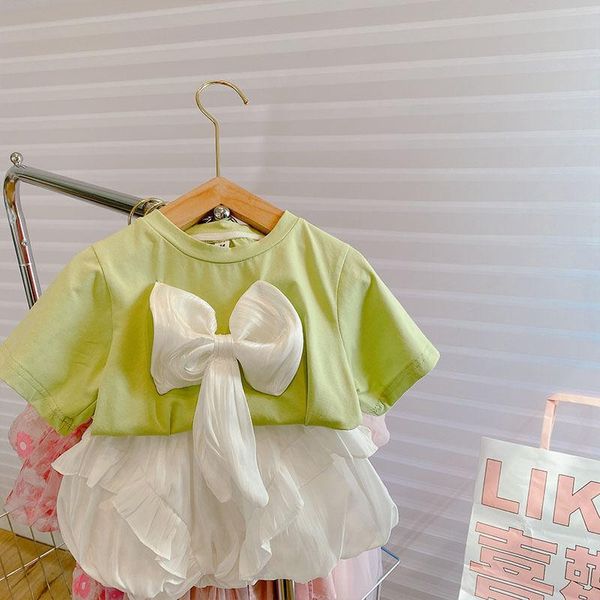 clothing sets summer children's baby lovely bow short sleeve set 0-5-year-old girl fashion chiffon leisure temperament two-piece, White
clothing sets summer children's baby lovely bow short sleeve set 0-5-year-old girl fashion chiffon leisure temperament two-piece, White