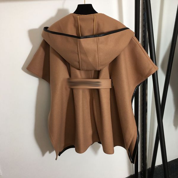 90 2022 autumn women's jackets sleeveless hooded khaki bweed coat button women's meiyi, Black;brown
90 2022 autumn women's jackets sleeveless hooded khaki bweed coat button women's meiyi, Black;brown