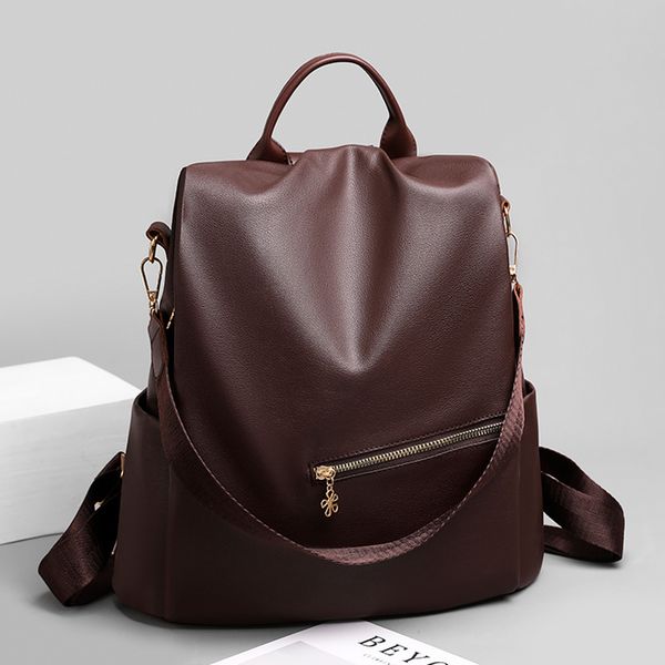 2 colors pu backpack smooth leather casual versatile valise large waterproof thick strap wearproof plain
2 colors pu backpack smooth leather casual versatile valise large waterproof thick strap wearproof plain