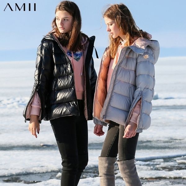 amii minimalism women winter thick hooded short white duck down coat fashion causal 90%white duck down female jacket 11960137 y201026, Black
amii minimalism women winter thick hooded short white duck down coat fashion causal 90%white duck down female jacket 11960137 y201026, Black