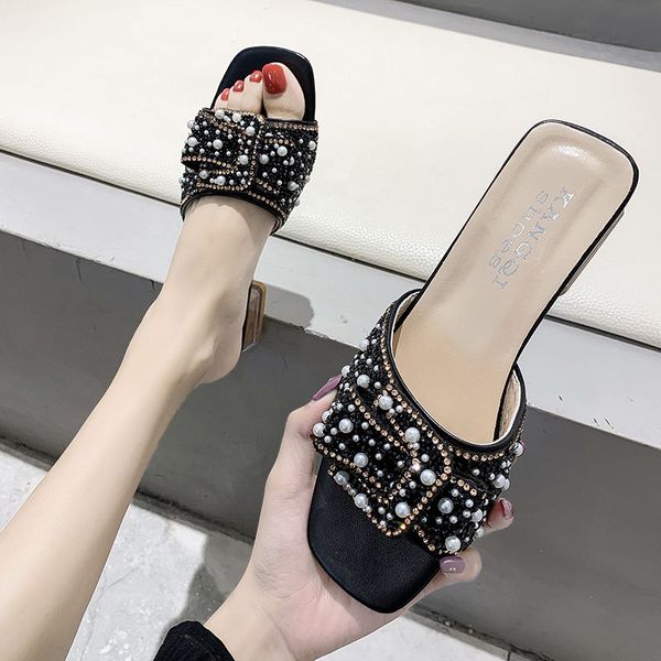 2022 summer black beige mules sandals slippers slides summer shoes rhinestone bow low square heels women shoes beach shoes, Black;yellow
2022 summer black beige mules sandals slippers slides summer shoes rhinestone bow low square heels women shoes beach shoes, Black;yellow