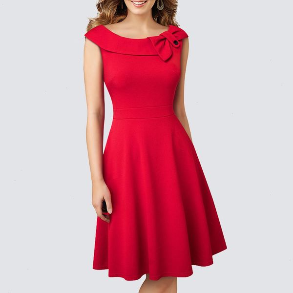 women retro elegant sleeveless designed casual dresses neckline bow button swing a-line knee length dress ha258, Black;gray
women retro elegant sleeveless designed casual dresses neckline bow button swing a-line knee length dress ha258, Black;gray