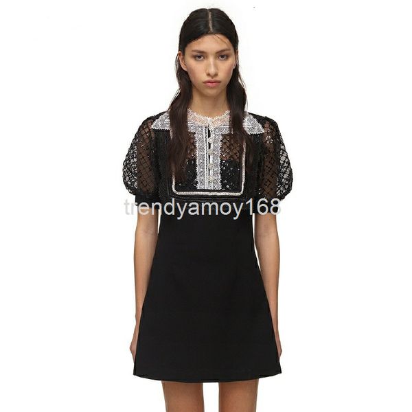 casual dresses sp early autumn black and white mesh sequin lace tulle dress short skirt high-end luxury women's wear, Black;gray
casual dresses sp early autumn black and white mesh sequin lace tulle dress short skirt high-end luxury women's wear, Black;gray
