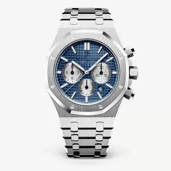 grade aaa men watches 42mm multi-function dial manual scanning quartz movement chronograph stainless steel making fashion men's wristwa, Slivery;brown
grade aaa men watches 42mm multi-function dial manual scanning quartz movement chronograph stainless steel making fashion men's wristwa, Slivery;brown