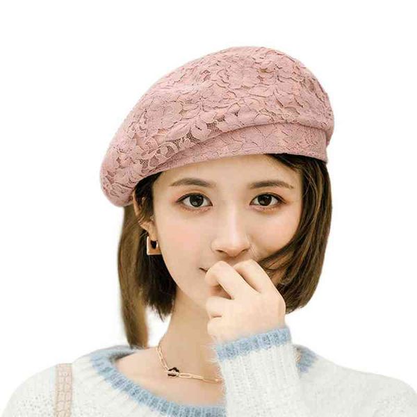 2022 new black hollow lace beret hats women summer british retro octagonal hat fmale fashion sunshade beanie caps 1 j220722, Blue;gray
2022 new black hollow lace beret hats women summer british retro octagonal hat fmale fashion sunshade beanie caps 1 j220722, Blue;gray