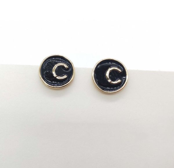 2022 charm round shape stud earring with black color enamel for women wedding jewelry gift have box stamp ps4294a, Golden
2022 charm round shape stud earring with black color enamel for women wedding jewelry gift have box stamp ps4294a, Golden