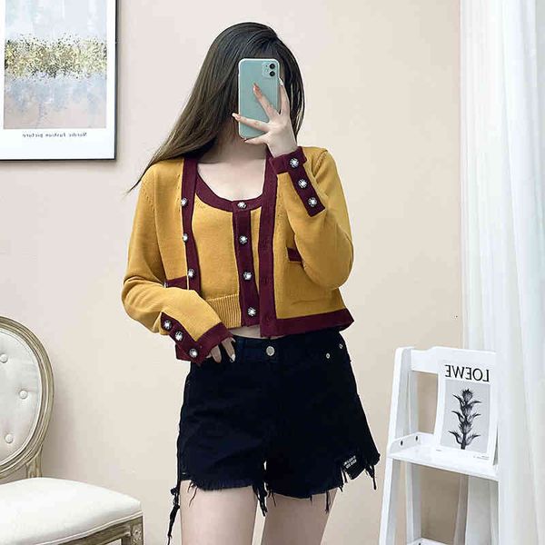 women's knits & tees xiaoxiangfeng cashmere short cardigan + vest suspender backing c jinzhini same coat knitted sweater wfqu, White
women's knits & tees xiaoxiangfeng cashmere short cardigan + vest suspender backing c jinzhini same coat knitted sweater wfqu, White