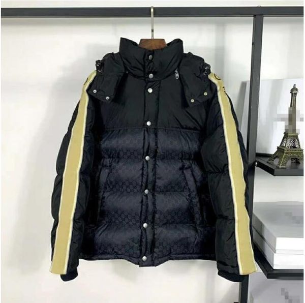 men's down jackets the new brand face parkas mixed colors couple designer cotton coats women stand collar pocket warm puffer jackets, Black
men's down jackets the new brand face parkas mixed colors couple designer cotton coats women stand collar pocket warm puffer jackets, Black
