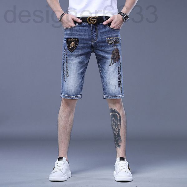 men's jeans designer a summer taurus diamond denim shorts fashion casual slim fit capris embroidery pants 9mqw, Blue
men's jeans designer a summer taurus diamond denim shorts fashion casual slim fit capris embroidery pants 9mqw, Blue