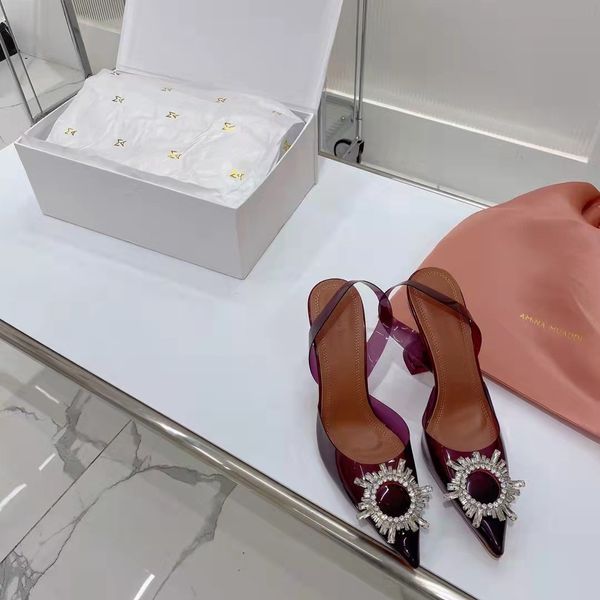 fashion amina shoes muaddi begum slingback pumps crystal pvc glass sandals purple, Black
fashion amina shoes muaddi begum slingback pumps crystal pvc glass sandals purple, Black