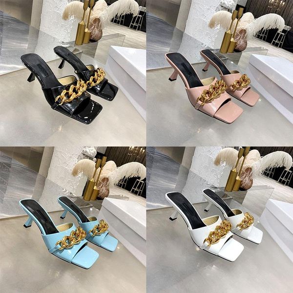 designer slippers medusa chain mules women sandals fashion luxury lady leather slipper classic sandal, Black
designer slippers medusa chain mules women sandals fashion luxury lady leather slipper classic sandal, Black
