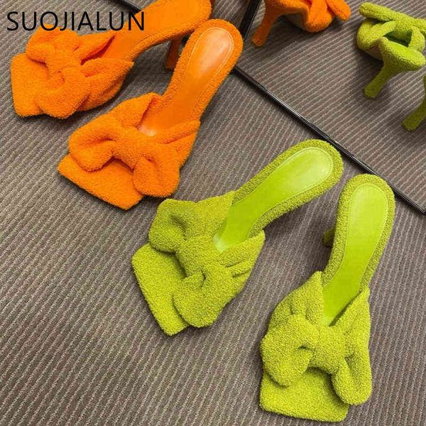 suojialun 2022 new brand corduroy square toe women slipper fashion bow-knot peep sandal thin high heel ladies dress slides 220627, Black
suojialun 2022 new brand corduroy square toe women slipper fashion bow-knot peep sandal thin high heel ladies dress slides 220627, Black