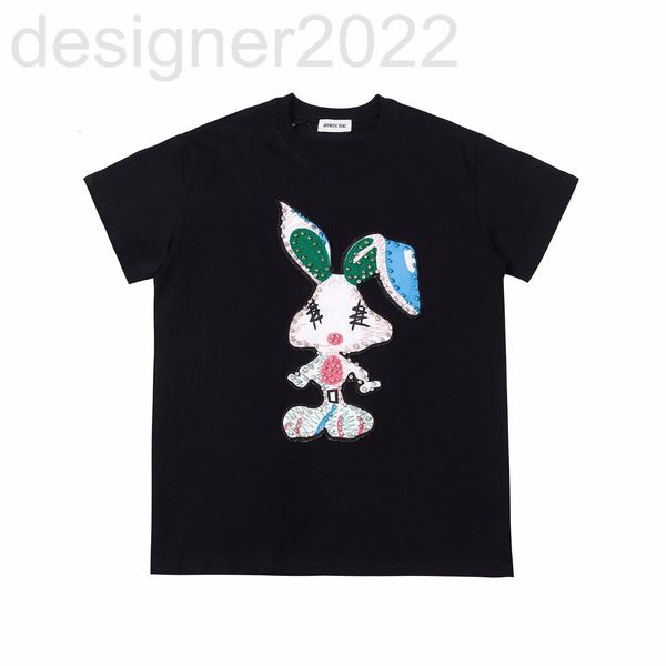 women's t-shirt designer summer cartoon rabbit diamond studded cotton short sleeve t-shirt women's loose korean lazy style ubgk, White
women's t-shirt designer summer cartoon rabbit diamond studded cotton short sleeve t-shirt women's loose korean lazy style ubgk, White