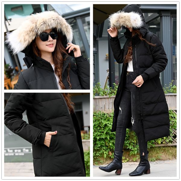 womens down jacket parkas keep warm and windproof white duck outerwear coats waterproof thick long warm winter coat plush collar overcoat pu, Black
womens down jacket parkas keep warm and windproof white duck outerwear coats waterproof thick long warm winter coat plush collar overcoat pu, Black
