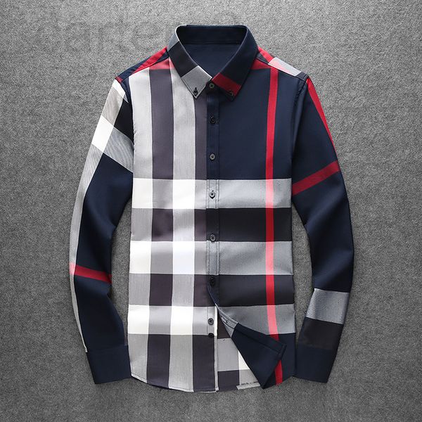 men's casual shirts designer zh480 lilly's main spring long sleeved shirt lattice 1fon2022, White;black
men's casual shirts designer zh480 lilly's main spring long sleeved shirt lattice 1fon2022, White;black