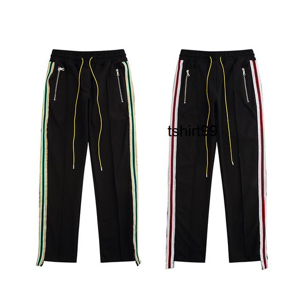 high version american fashion brand rhude same casual webbing drawstring pants leggings, Black
high version american fashion brand rhude same casual webbing drawstring pants leggings, Black