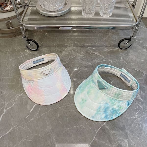 designer visors fashion tie-dyed hats summer cool caps for woman 2 colors, Blue;gray
designer visors fashion tie-dyed hats summer cool caps for woman 2 colors, Blue;gray