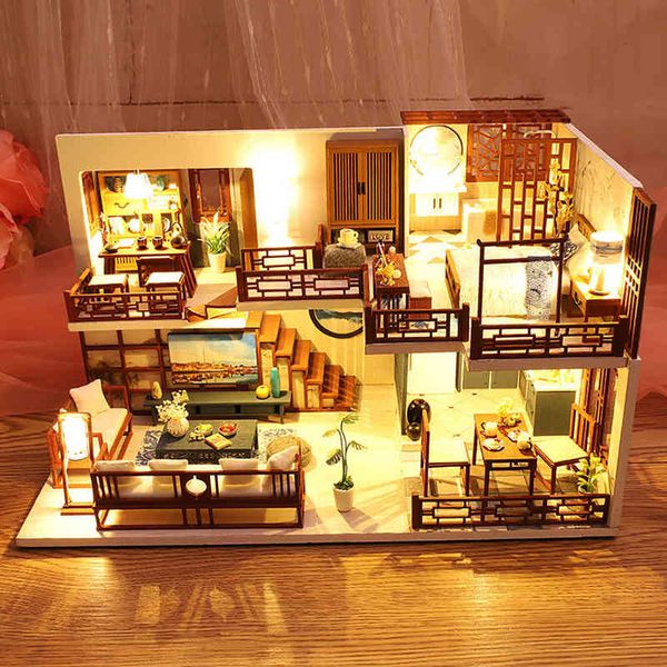 cutebee diy dollhouse kit wooden miniature dollhouse doll house furniture kit with led toys for children bithday gift aa220325
cutebee diy dollhouse kit wooden miniature dollhouse doll house furniture kit with led toys for children bithday gift aa220325
