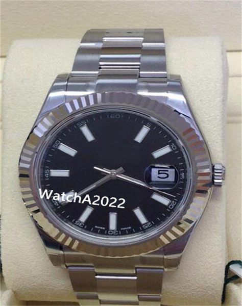 bp factory luxury watch wristwatches 116334 41mm black baton dial stainless steel 2813 movement mechanical automatic men watch, Slivery;brown 
bp factory luxury watch wristwatches 116334 41mm black baton dial stainless steel 2813 movement mechanical automatic men watch, Slivery;brown