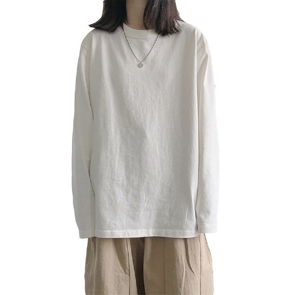 women long sleeve t-shirt oversized casual basic solid female o-neck loose tee fashion t-shirts s-xxl 220407, White
women long sleeve t-shirt oversized casual basic solid female o-neck loose tee fashion t-shirts s-xxl 220407, White