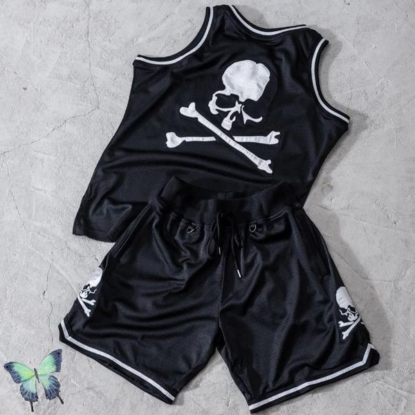 men's t-shirts mastermind sleeve less t-shirt set men women sportswear embroidery skull mmj tank en's, White;black
men's t-shirts mastermind sleeve less t-shirt set men women sportswear embroidery skull mmj tank en's, White;black