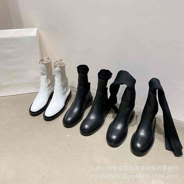 boots autumn and winter knitted hosiery boots women's round head long thick heel elastic thin leg, Black
boots autumn and winter knitted hosiery boots women's round head long thick heel elastic thin leg, Black